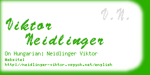 viktor neidlinger business card